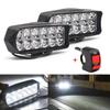 2Packs Eight LED Motorcycle Motorbike Headlight Fog Spot Lights Bulb & Switch