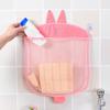 MIT Cartoon Wall Hanging Kitchen Bathroom Storage Bags Knitted Net Mesh Bag Baby Bath Toys Shampoo Organ
