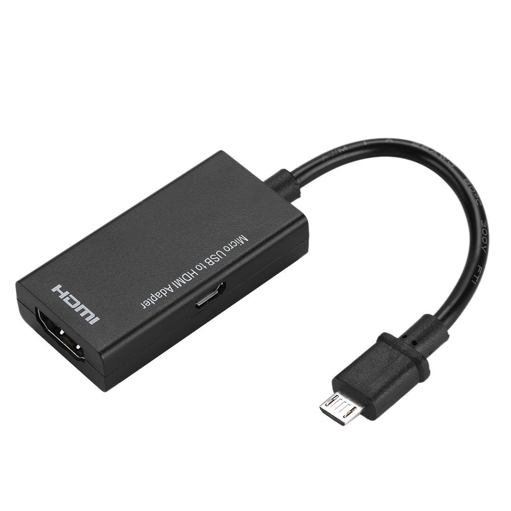 Адаптер Micro USB на HDMI 1080P 8-канальный стерео звук 5-контактный HDMI видеоадаптер для Android