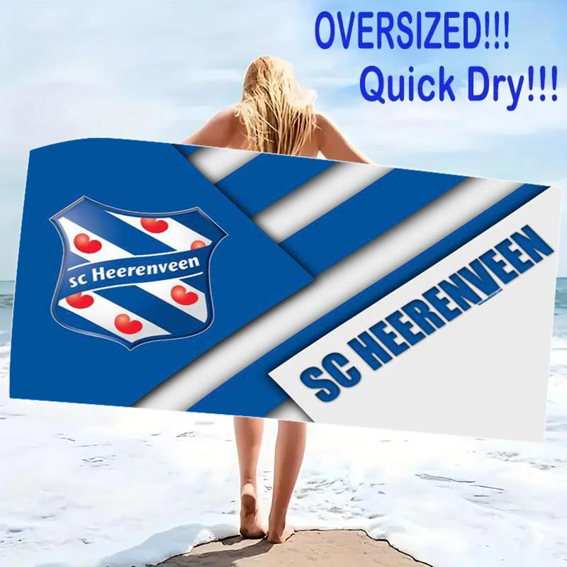 Heerenveen Print Beach Towel, Large Soft Quick Dry Towel for Beach Camping Swimming