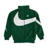 BQ6546-341 Nike Большой Свуш Двусторонняя Флисовая Куртка Gorge Green Sail White