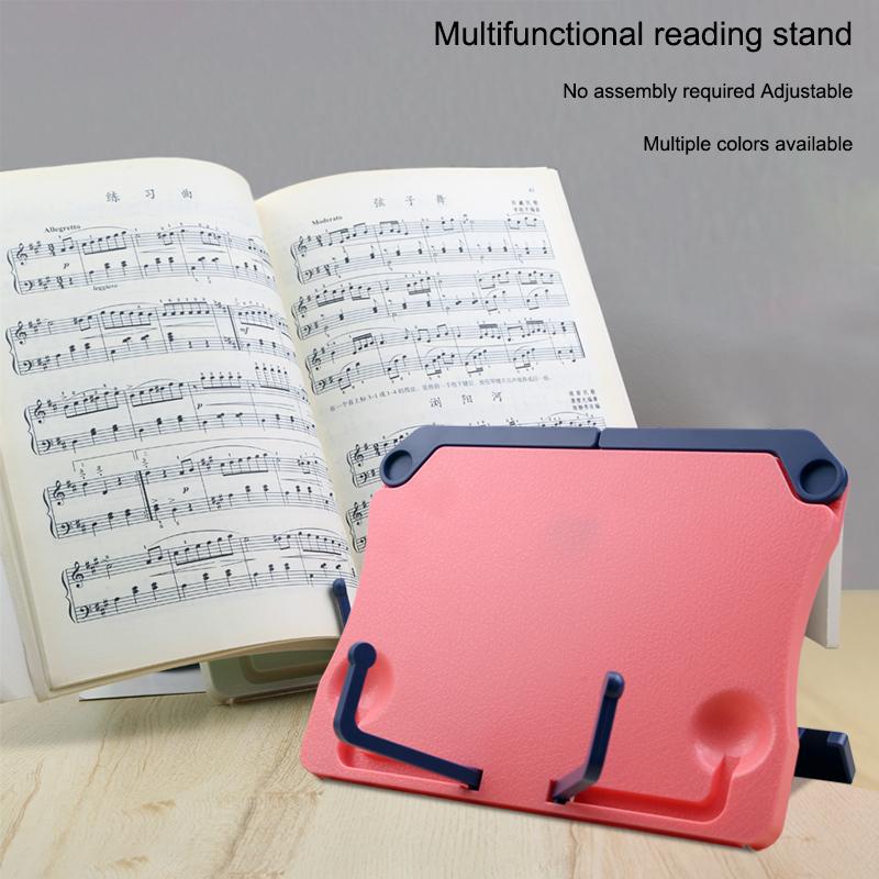 Adjustable Wood Reading Rest Tablet Book Holder Foldable Cookbook Reading Sturdy Book Stand Textbooks Lightweight Book Stand