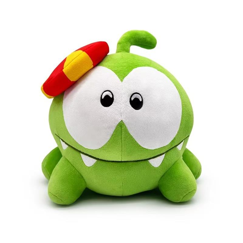 New 25cm Om Nom Cute Cartoon Children's Companion Toys Creative Desk Ornaments Animation Peripheral Holiday Gifts