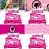Barbie Floral Bedding Set With Active Dye Printing For Modern Bedroom Decor And Daily Use
