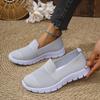 2025 Foreign Trade New Mesh Breathable Women's Casual Single Shoes Large Size Round Head Thick Sole One Pedal Lazy Shoes