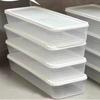 4 Прямоугольных контейнера для хранения продуктов, изготовленных из многоразового пластика, контейнер для хранения в холодильнике, кухонный контейнер для сохранения свежести, аксессуары