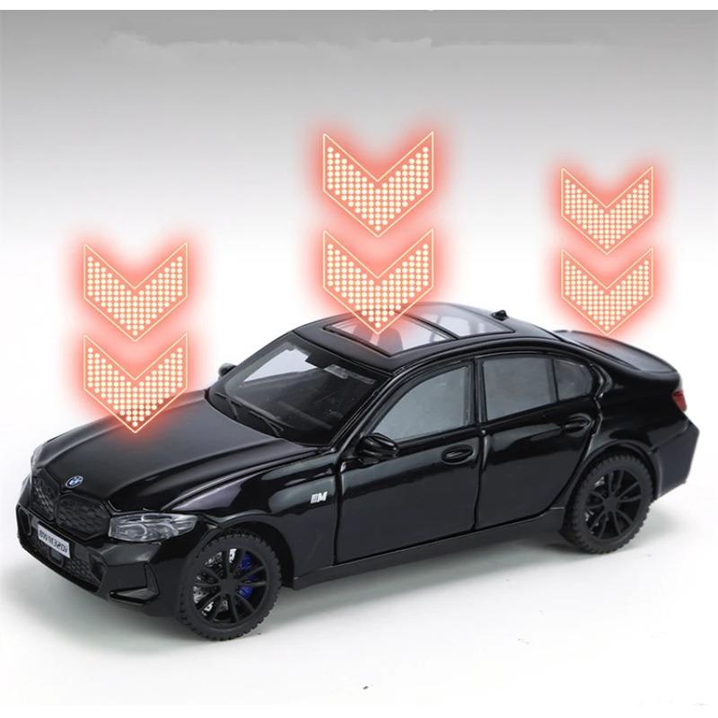 1/32 BMW 320i Coupe Alloy Car Model Diecasts Metal Vehicles Car Model Simulation Sound and Light Collection Childrens Toys Gifts