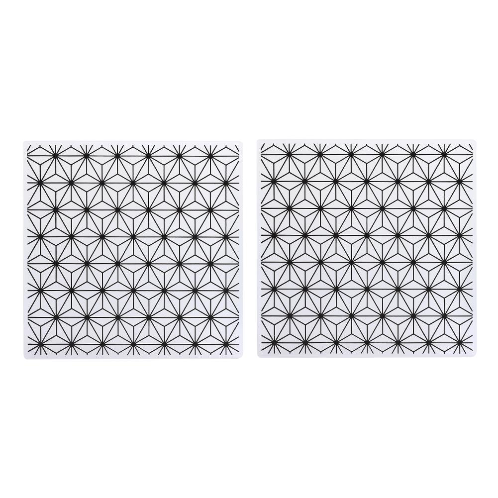 2pcs Embossing Folders Concave Convex Scrapbooking Template for Handcraft Photo Album Decoration Card DIY