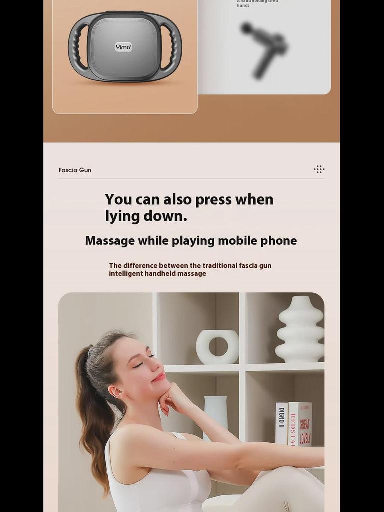 Шестиголовый фасциальный пистолет для расслабления мышц: Массажер для глубоких тканей шеи и мышц