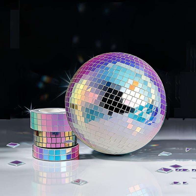 DIY Mosaic Glass Mirror Stickers Self Adhesive Decorative Wall Tape for Living Room Bedroom Home Renovation Supplies