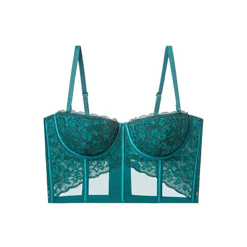 New Chest French Lace Lingerie Underwear Women Gathered On The Support Soft Steel Ring Bra