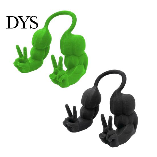 Humorous Pet Accessories 2Pcs Funny Cat Muscle Arms, Hilarious Cosplay 3D Printed Comfortable Costume Peace Gesture Lightweight Shoulder Attachment