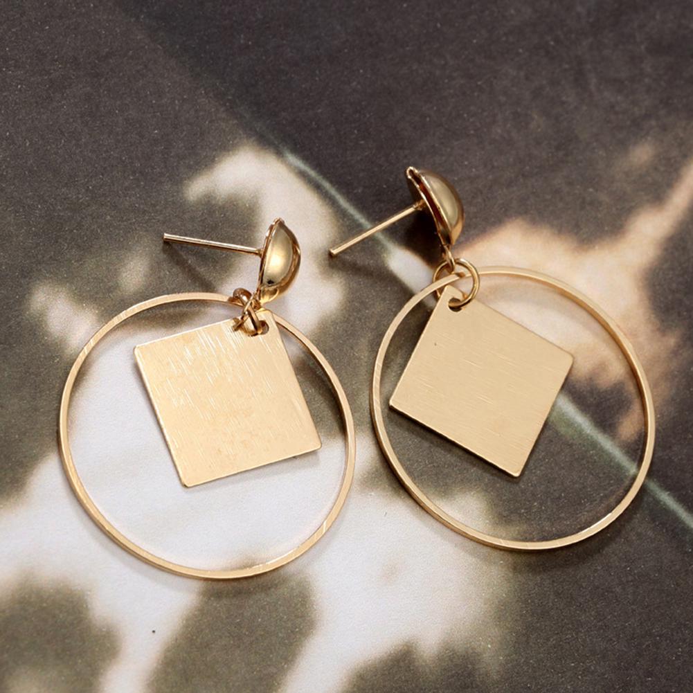 Серьги Bluelans, гвоздики, кольцо для девочки, серьги-подвески, женские квадратные украшения для банкета