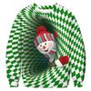 Grinch Christmas Cartoon Print Crew Neck Sweatshirt Men Women Casual Long Sleeve Top