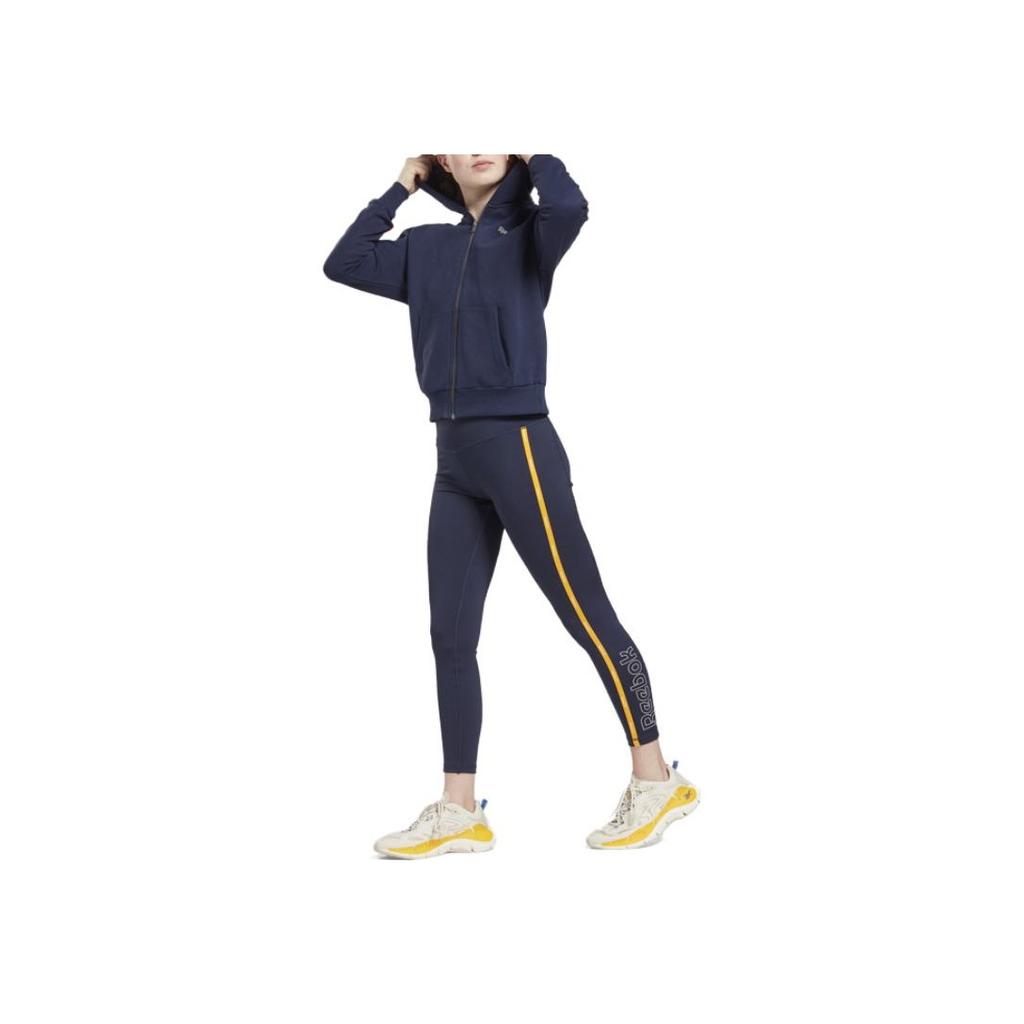 Reebok Женская толстовка с капюшоном Line Sports Куртка Темно-синяя GS9344