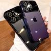 Роскошный гальванический прозрачный чехол для телефона для iPhone 14 13 12 11 Pro Max XR XS X 7 8 Plus, мягкий силиконовый противоударный чехол-бампер