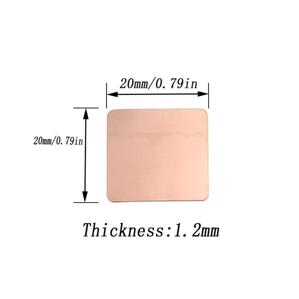 0.3mm-1.5mm Thickness Strip Shim 15x15mm Thermal Pad For GPU CPU Chip RAM Cooling