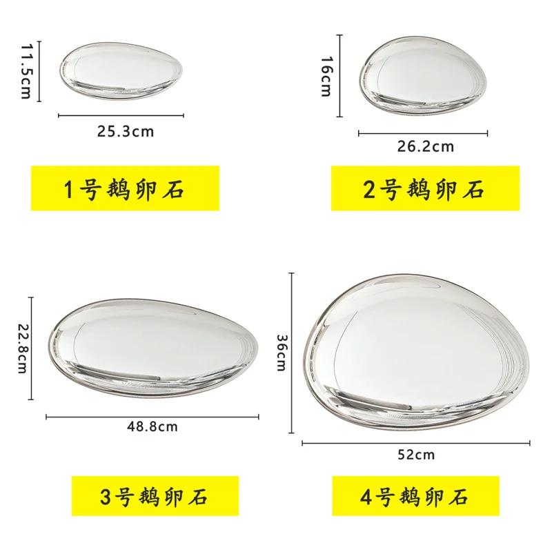 Wall Decor Imitation Stainless Steel Goose Egg Stone Wall Decoratio Creative Water Droplet Wall Decor Pendant Home Hotel Hanging