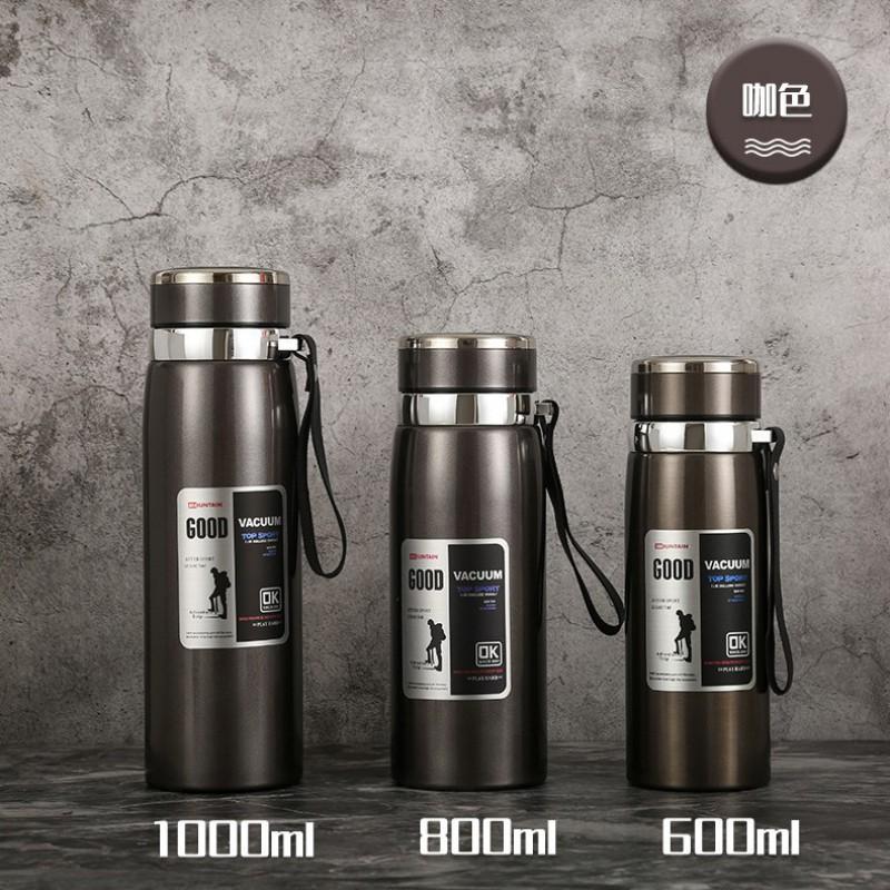 316 Stainless Steel Insulated Travel Mug With Tea Infuser Portable Water Bottle Outdoor Camping Car Home Office