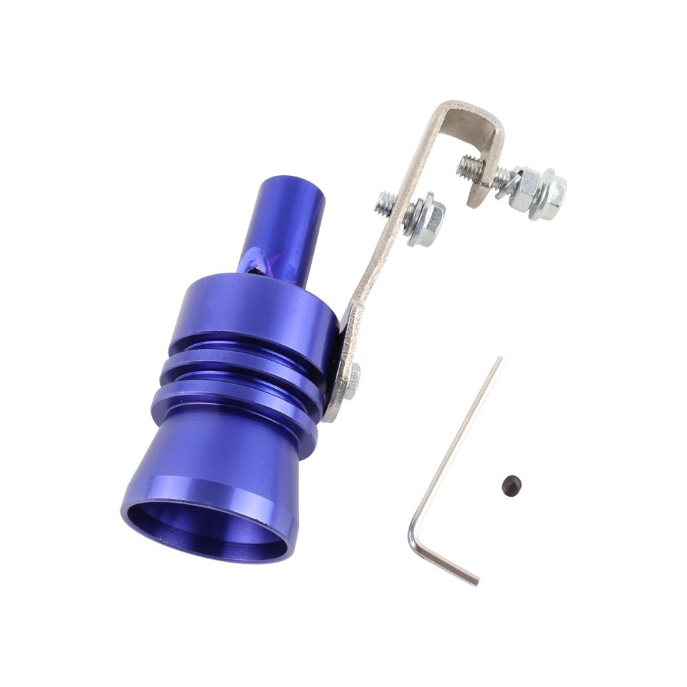 Мотоцикл выхлопной автомобиль поддельный турбо свисток труба звук глушитель продувочный клапан универсальный симулятор