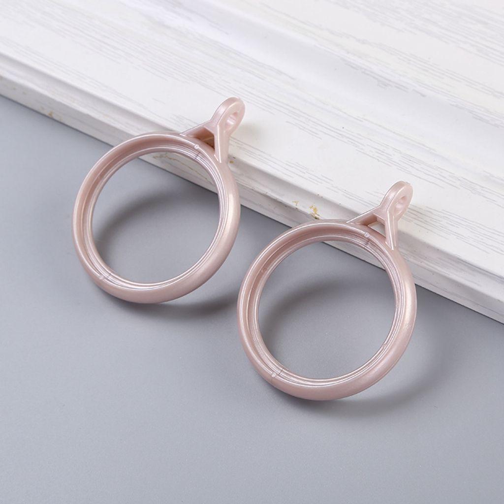Mute Solid Color Simple Curtain Accessories Roman Rod Clip Hook Curtain Rings Hanging Loop Buckle