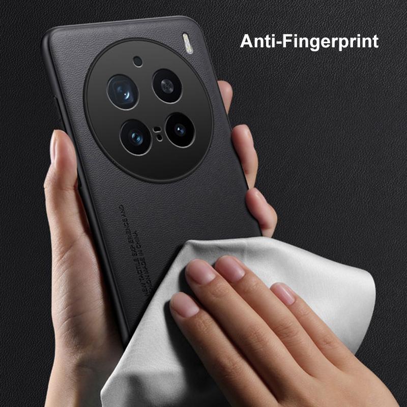 Роскошный чехол из искусственной кожи для Vivo X200 Pro, задняя крышка, матовый силиконовый противоударный чехол для телефона с полной защитой для Vivo X200Pro 5G