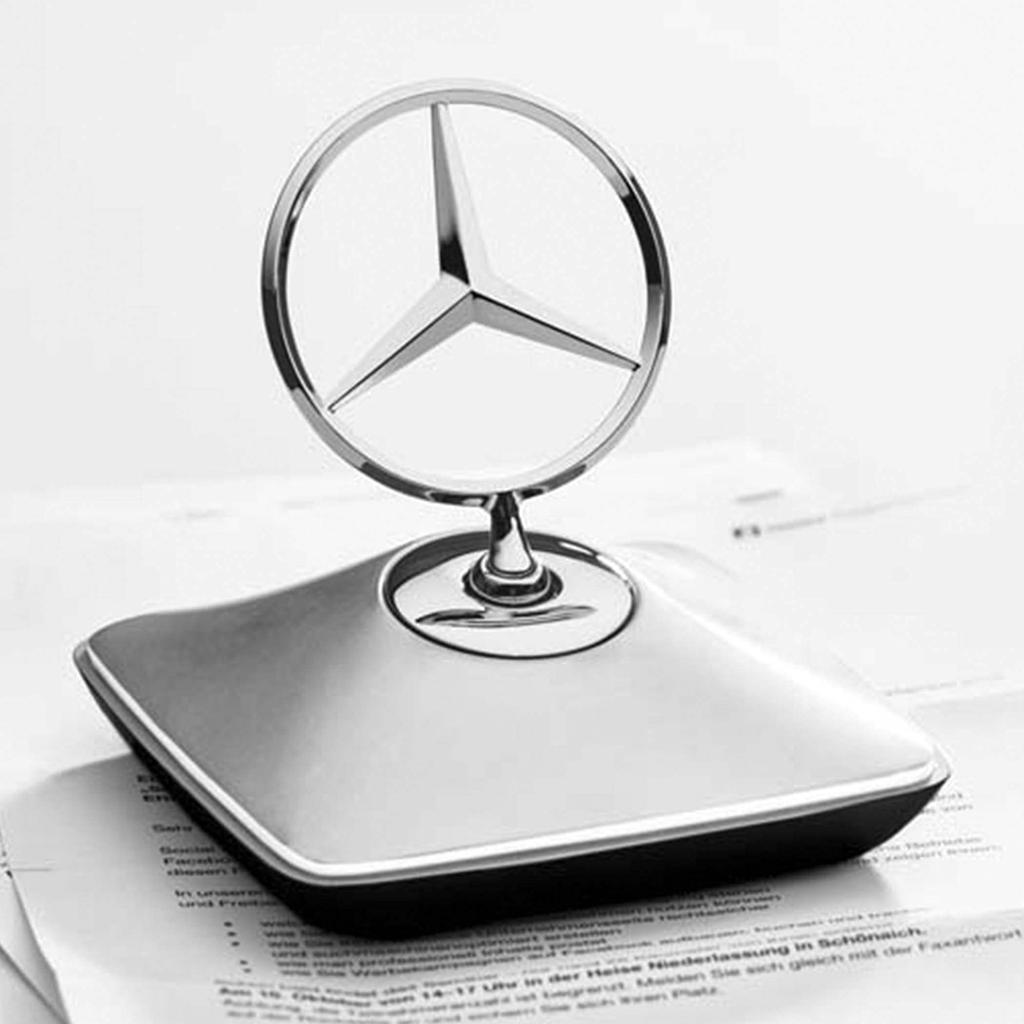 [Коллекция Mercedes-Benz] Подлинный пресс-папье Хром