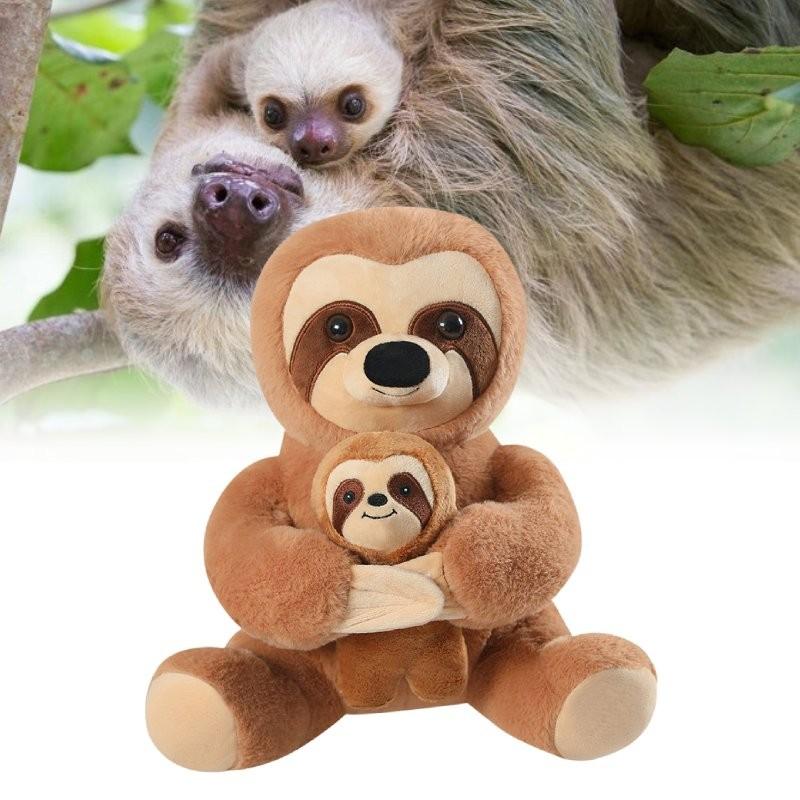 Милая плюшевая игрушка ленивец мама и малыш мягкая набивная кукла подарок для детей 20 см и 30 см