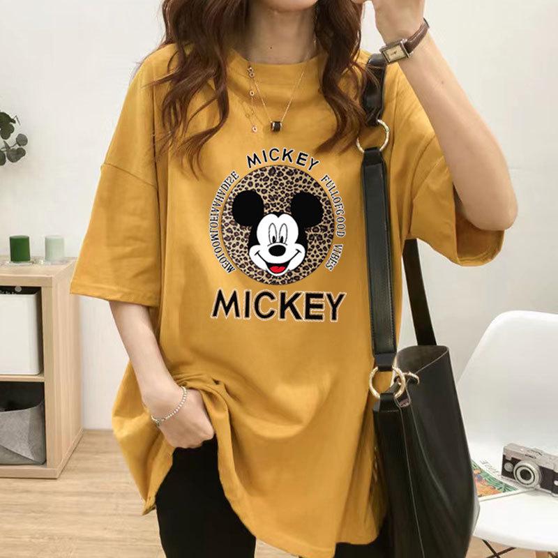 Свободная женская футболка для беременных и кормящих матерей - короткий рукав, средняя длина, большие размеры, летний топ для кормления грудью