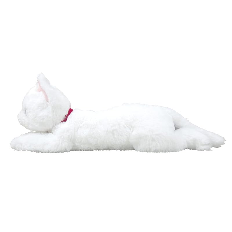 Lap Cat Plush Toy, White, Odd Eyes, Small