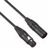 CANARE XLR Microphone Cable with Neutrik Connector, Black, 1.5m, EC015-B/Black