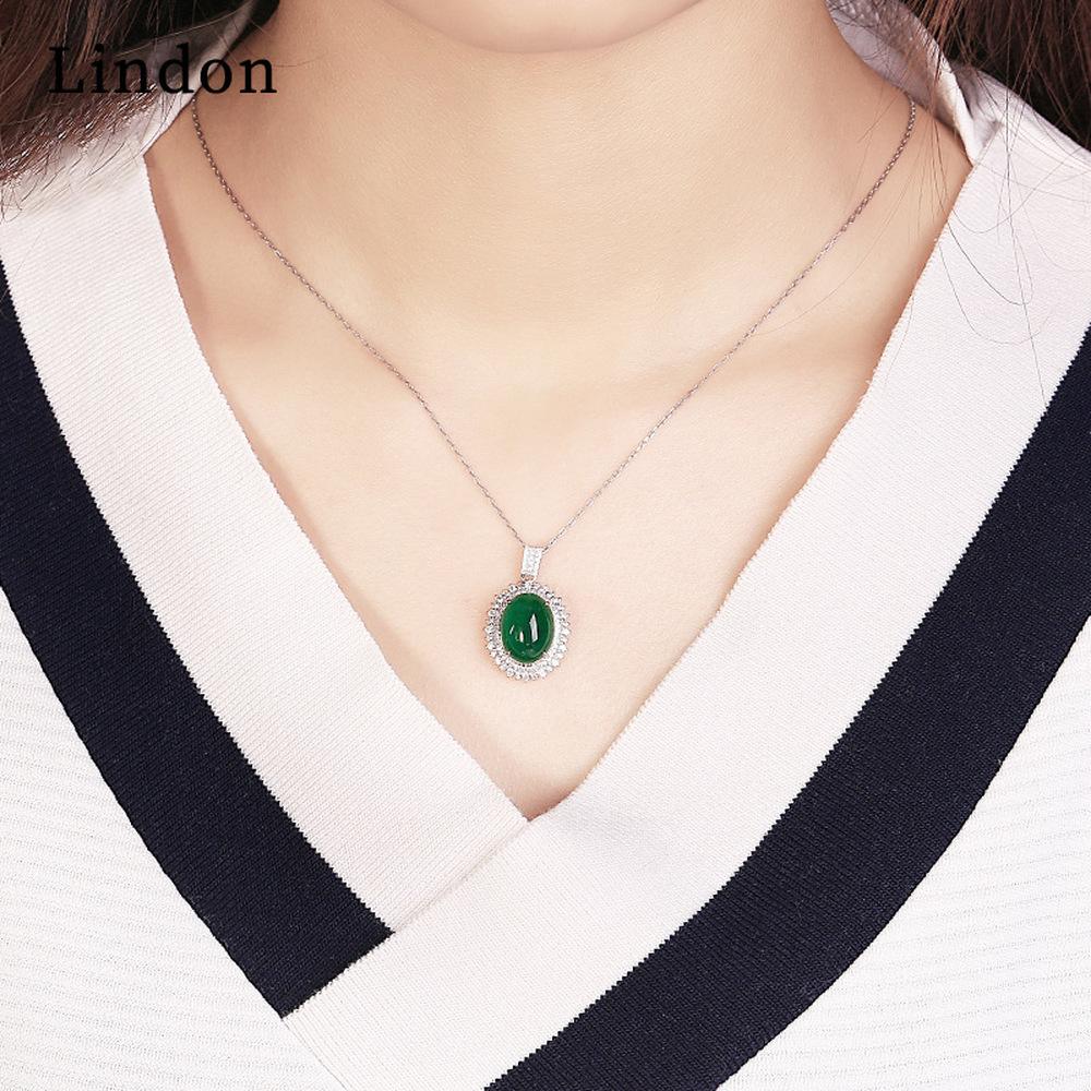 Женское ожерелье Lindon, кулон из медного сплава, циркон, модный подарок