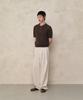 NOISE Linen Slit Elastic Waist Pants - Natural