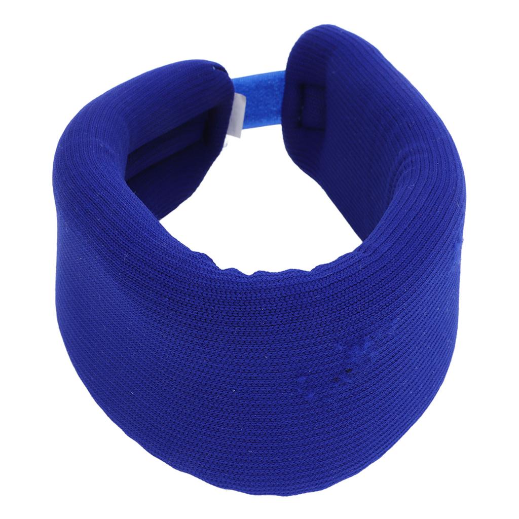 Поролоновый шейный бандаж Регулируемый шейный бандаж для поддержки шеи при боли в шее Давлении Мягкий шейный воротник для дома Темно-синий S