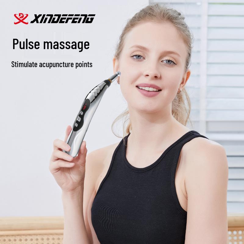 Перезаряжаемая умная массажная ручка для акупунктурных точек - Мини электрический акупрессурный стик