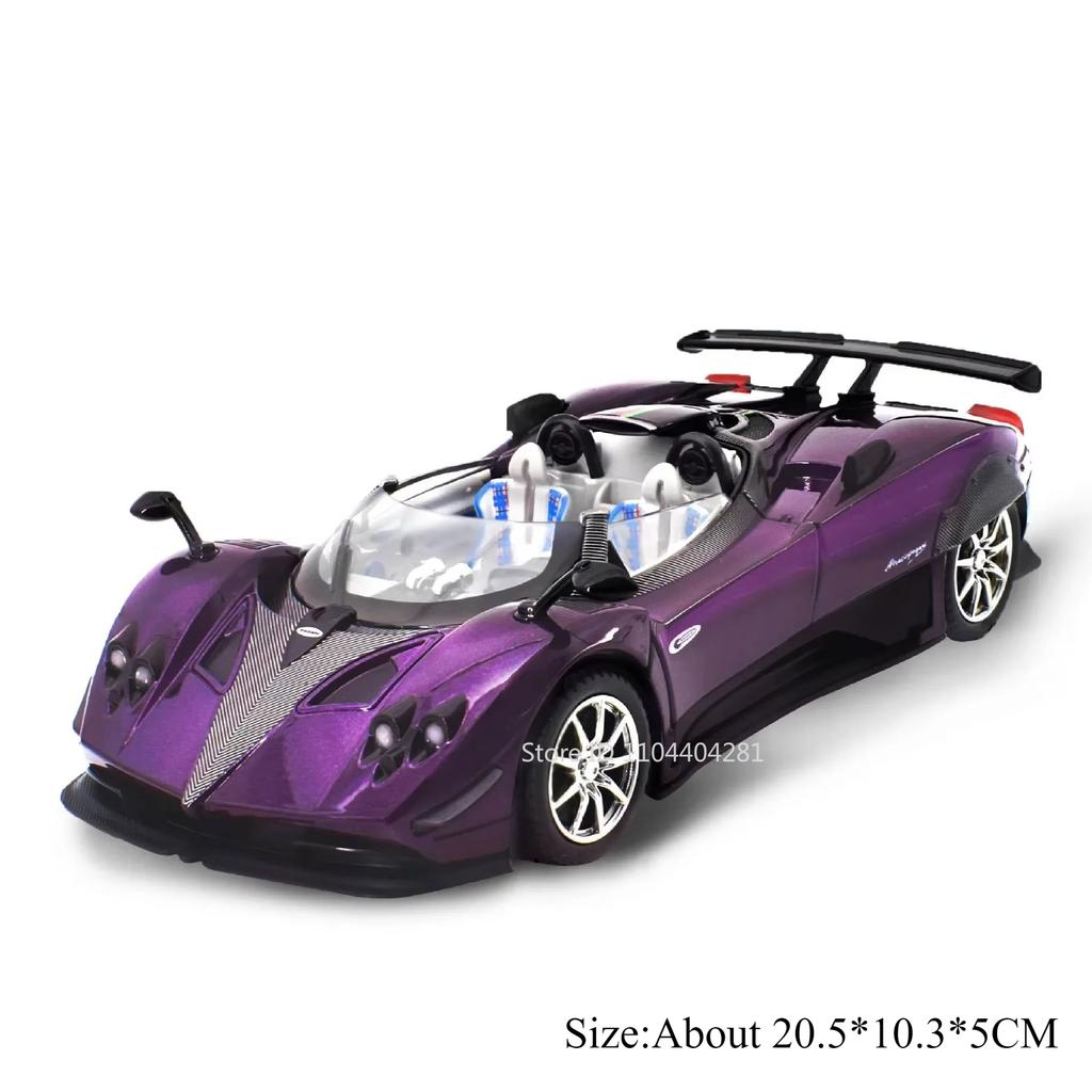 1:24 PAGANI Huayra Zonta HP Миниатюрные Модели Игрушки Сплав Литье под Давлением Двери Машины Открываются Резиновые Шины Машинки с Оттяжкой Модные Украшения