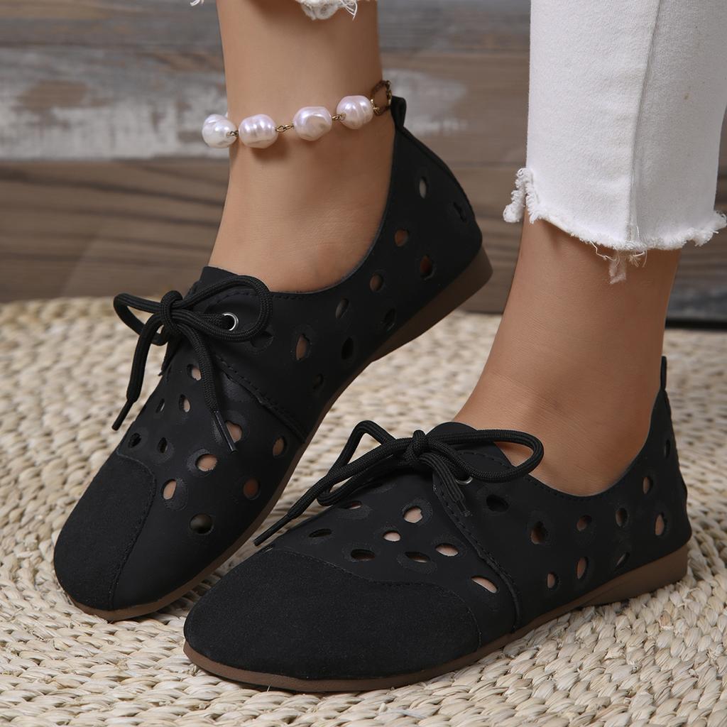 Обувь для женщин на плоской подошве Mokasin Летние женские сандалии Slip-on Barefoot Round Toe Hollow Comfortable Soft White Cheap Распродажа