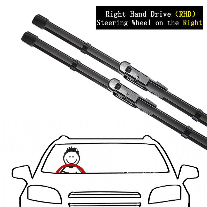 2x для Great Wall Wingle 6 2014 ~ щетки стеклоочистителя лобовое стекло без костей бескаркасная резиновая замена для чистки автомобиля