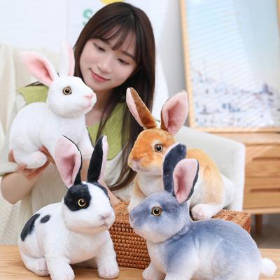 Яркие плюшевые украшения для дивана, приятная на ощупь пасхальная кукла-кролик, мягкая подушка, мягкая игрушка-животное
