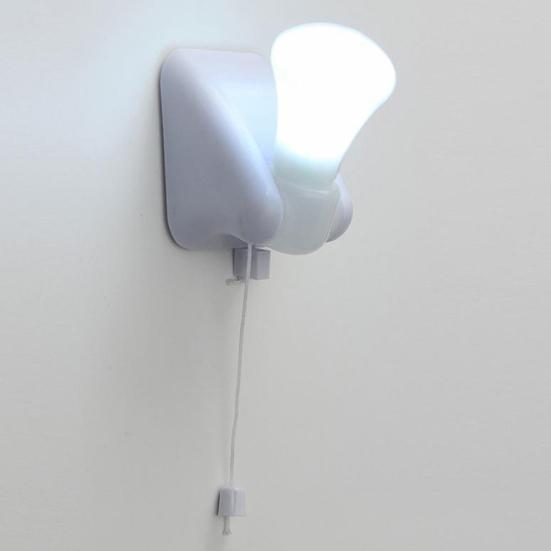 Ночной светильник Stick Up LED Шкаф Шкаф Мини-лампочка Лампа Самоклеющееся настенное крепление