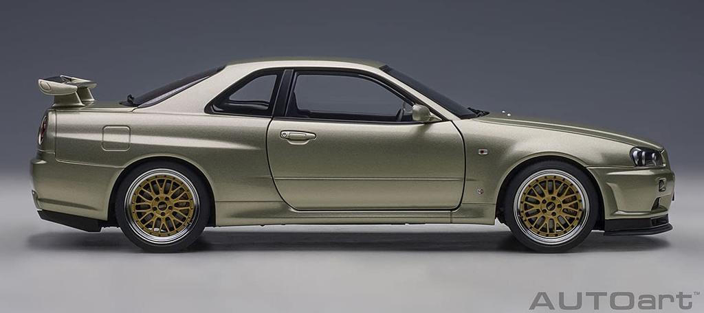 AUTOart Nissan Skyline V Spec II BBS LM Wheel Version Millennium Jade Готовый продукт 1/18 GT-R (Р34) Нюрбургринг