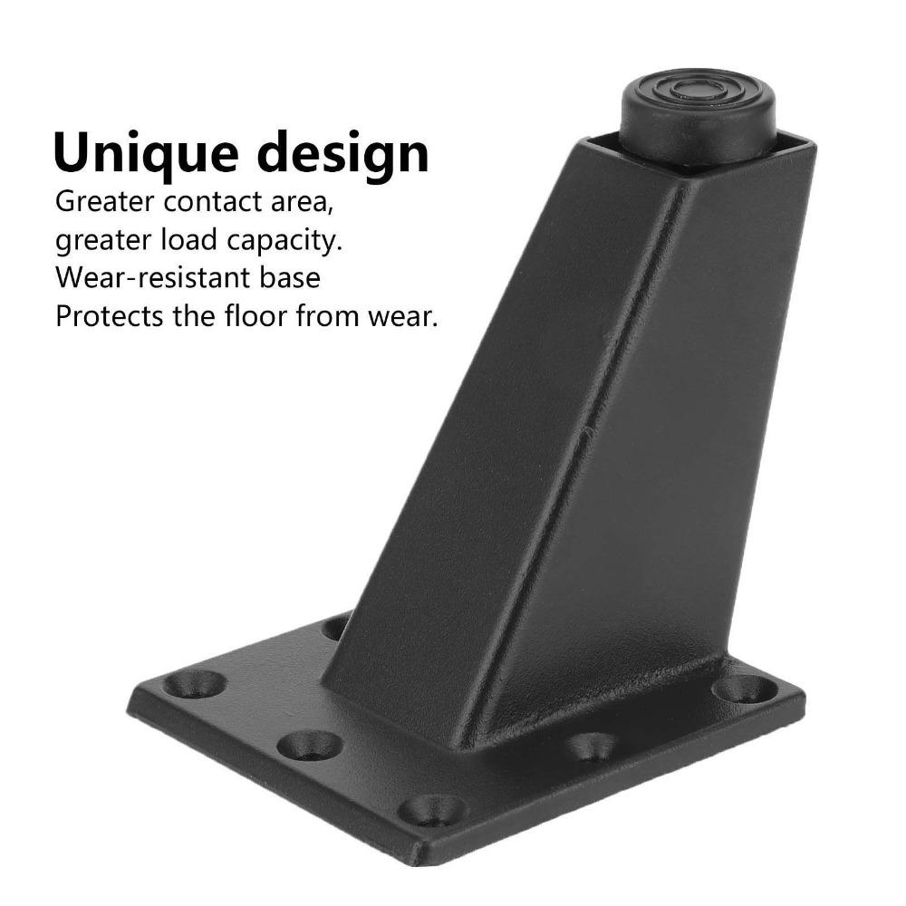 Matte Black Furniture Legs Aluminum Alloy Bed Support Legs Inclined Metal Cabinet Legs Cabinet