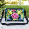 Embroidered Crossbody Bag, Women's Canvas Shoulder Bag, Stylish Travel Crossbody Bag, Women's Purses