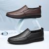 Весенне-осенние британские мужские кожаные туфли, повседневные лоферы на плоской подошве, молодежная универсальная обувь для ленивых, лучшая мужская обувь