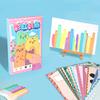 1 Set DIY Rainbow Scratch Painting Kit with Paints Pens Scraper Sticker Educational Rainbow Scratch Art Paper Toy Toddlers Boys Girls Birthday Gift