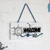 Mediterranean Welcome Doorplate Hanging Pendant Sign Home Store Door Wall Decor