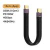USB 4.0 Gen3 Data Cable PD 100W 5A Fast Charging USB C To Type C Cable Thunderbolt 3 4K@60Hz Cable USB Tipo C 40Gbps Data Cabel