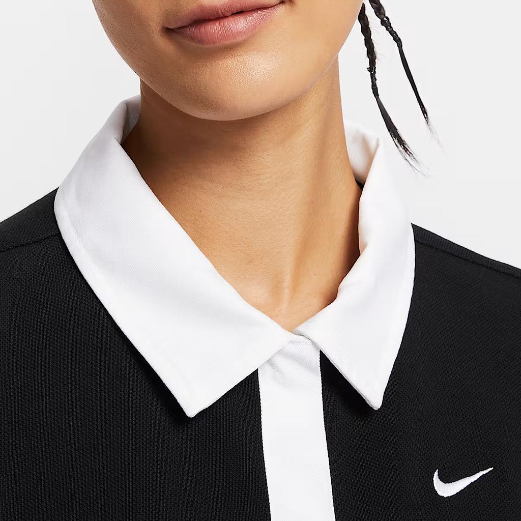 New Nike Sportswear Women's Oversized Short Sleeve Polo Top IB2154-010