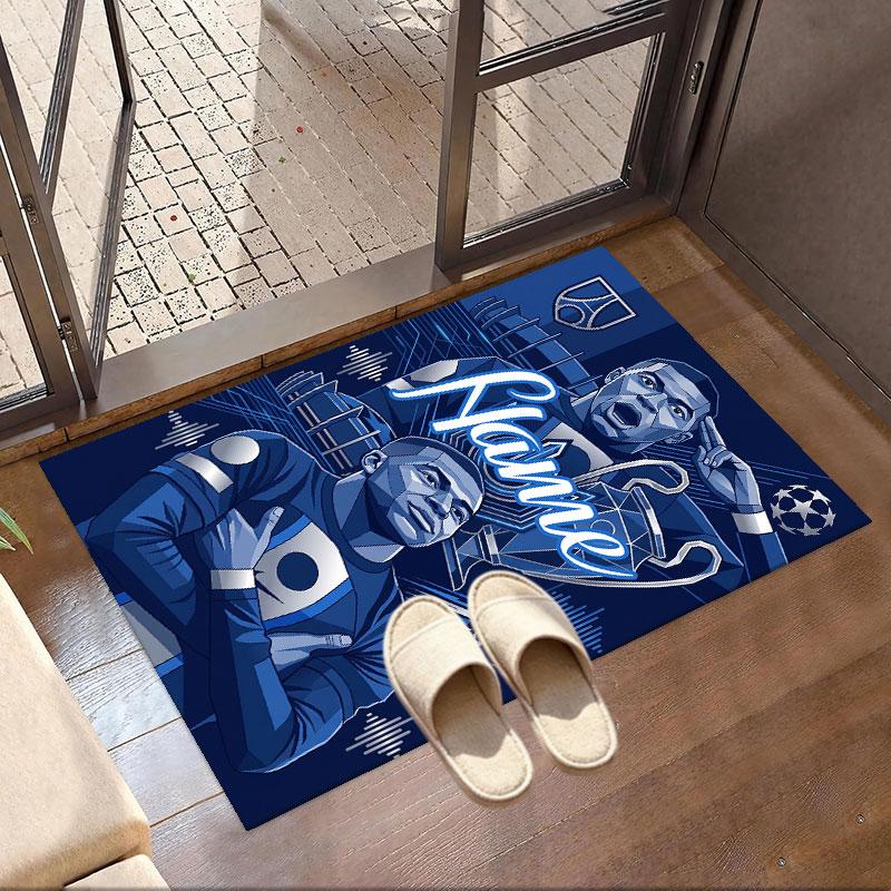 Custom Name Personalized Kylian Mbappe Print Carpet, Versatile Home Decor Rug, for Playroom, Apartment, Balcony, Entryway, Hallway Gift