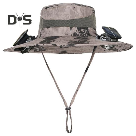 Солнечная шляпа-веер с широкими полями, двухрежимные вентиляторы, аккумулятор 800 мАч, шляпа для рыбалки на открытом воздухе, для пеших прогулок, езды на велосипеде, рыбалки